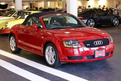 Red 2002 audi tt convertible manual transmission