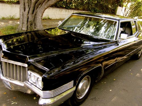 1970 cadillac coupe de ville black runs great