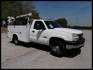 3500hd duramax diesel 9' rki service body utility crane dually 4x4 we finance