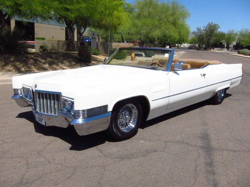 1970 cadillac deville convertible - ca car - very clean - no reserve!!!