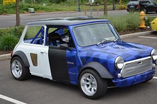 1973 austin mini gsxr 1000 race car track scca amazing!