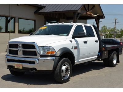 2011 dodge ram 5500hd crew wab fb dually cm truck bed leather seats u-connect tx