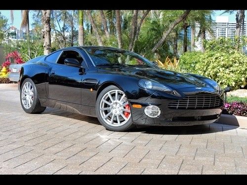 2005 aston martin vanquish s *6 speed manual* only 2k black 2+2 serviced nav