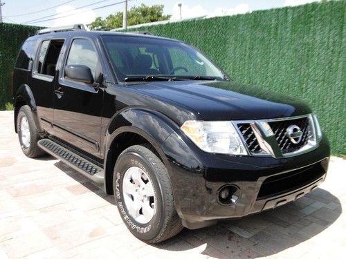 2008 nissan pathfinder le black 4.0l auto suv cruise control air ac stereo power