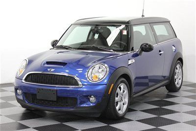 Clubman s 09 mini wagon blue ipod bluetooth 6 speed manual transmission low mile