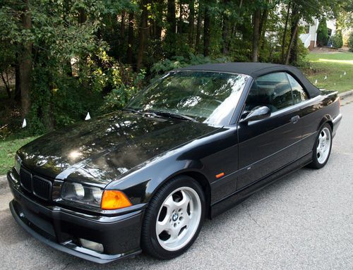 Beautiful triple black 1999 bmw m3 convertible / manual / 102k miles