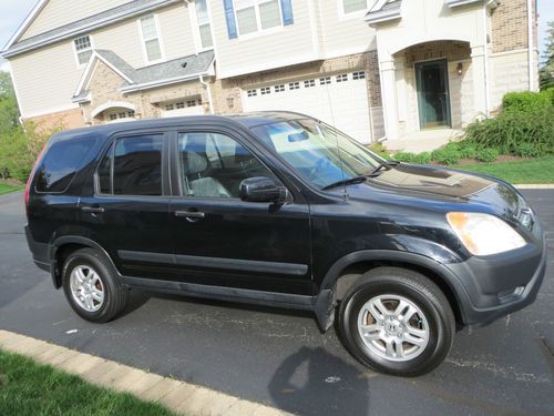 2003 honda cr-v ex sport utility 4-door 2.4l - black - gray cloth interior