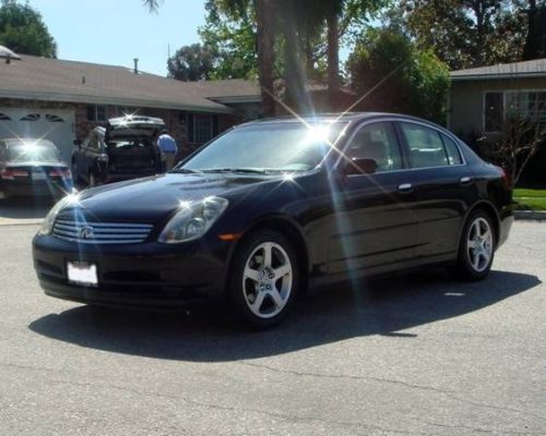 2004 infinity g35 sedan automatic black color fully loaded navigation leather