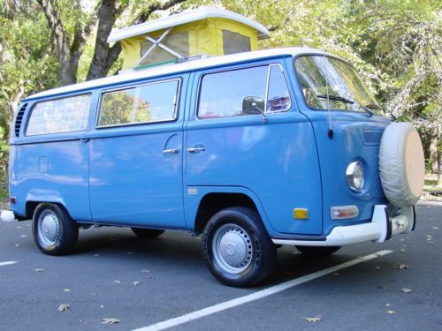 Original owner 1971 vw bus camper van baywindow westfalia rebuilt motor no rust!