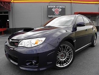 Wrx*sti*leather*6 speed*plasma blue*1 owner*carfax cert*warranty*we finance*fla