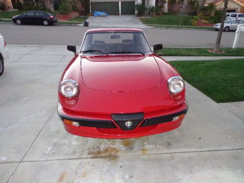 1987 alfa romeo spider quadrifoglio convertible 2-door 2.0l