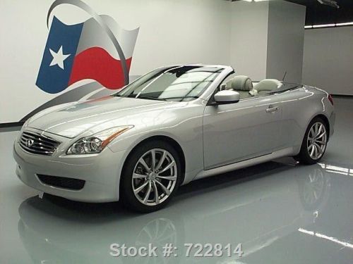 2009 infiniti g37 hard top vent seats nav rear cam 38k texas direct auto