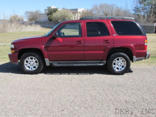 Find used 03 TAHOE Z71 4x4 MAROON/GRAY LTHR SUNROOF AUTO 109k ...