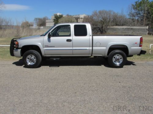 04 sierra k2500 ext cab sle 4x4 6.6l v8 duramax diesel allison trans 1-ownr imma