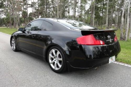 2004 infiniti g35 coupe black 6 speed 71k sharp car 3.5l rebuilt title