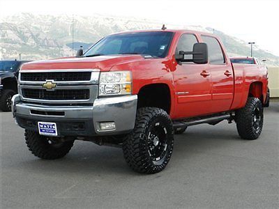 Chevy crew cab ltz 4x4 duramax diesel leather custom lift wheels tires auto tow