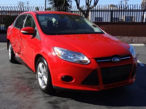 2013 ford focus se damaged repairable rebuilder salvage runs! cooling good! l@@k