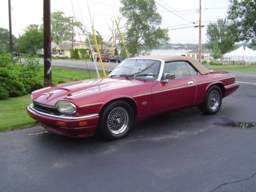 1994 jaguar xjs convertible red  (ragtop replaced)