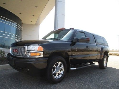 2003 gmc sierra denali quadrasteer awd pick up black bed cap 1 owner clean