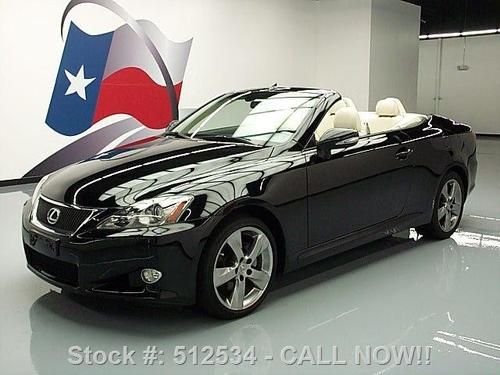 2010 lexus is250c convertible auto nav rear cam 32k mi texas direct auto