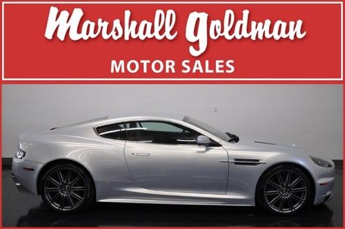 2009 aston  martin dbs coupe lightning silver with red 6 speed only 9300 miles