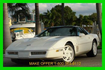 88 chevrolet corvette 35th anniv 2tops orig miles targa top no reserve must see