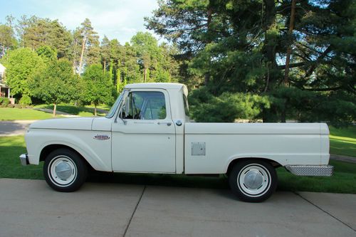 1966 ford f100 custom cab 20k origional miles 300 straight six 4 speed manual