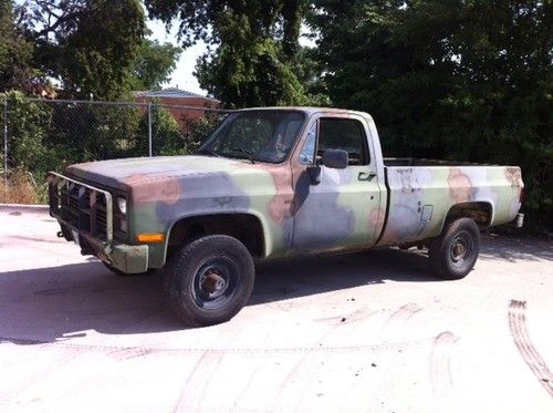 1984 cucv m-1008 military 1 1/4 ton 4x4 diesel auto 38k miles no rust no reserve