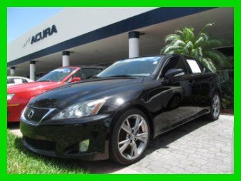 09 black 2.5l v6 automatic is-250 sedan  *power heated &amp; cooled leather seats