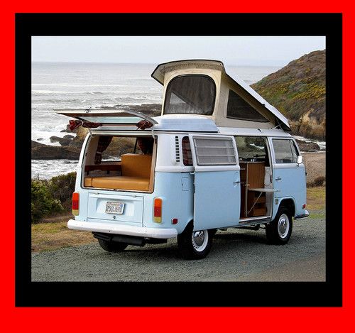 1972 vw bus **see video** westy campmobile westfalia - ca car - must see!!