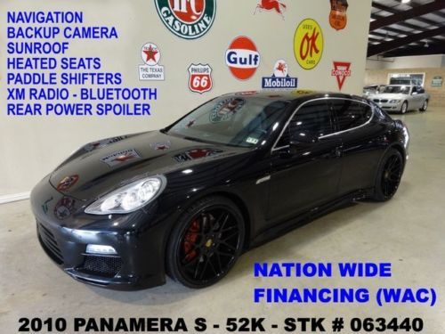 10 panamera s,sunroof,nav,back-up,htd lth,bose,22in vertini whls,52k,we finance!