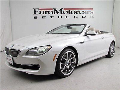 Bmw 650xi 650 convertible cabriolet white leather 6 series x best deal dealer 13