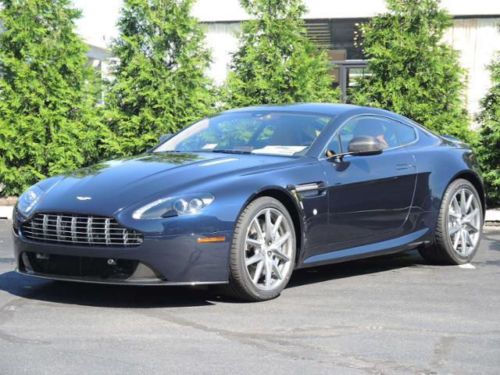 2014 aston martin v8 vantage coupe + sportshift ii + midnight blue / kestrel tan