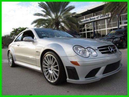 08 certified silver clk-63 amg black series 6.2l v8 *carbon fiber ground effects