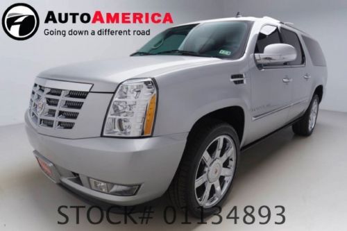 32k one 1 owner low miles 2011 cadillac escalade esv premium rear ent roof nav