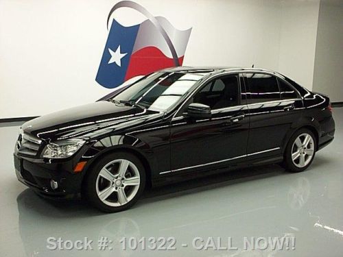 2010 mercedes-benz c300 sport sunroof blk on blk 23k mi texas direct auto