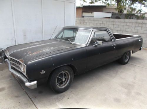 1965 chevrolet el camino factory 327 ci, 4sp muncie, bucket seats and 12-bolt