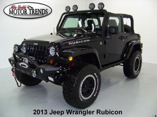 2013 jeep wrangler 4x4 lifted custom wheels rubicon nav custom top htd seats 12k