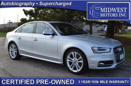 2013 audi s4 quattro certified navigation camera one owner superb 2014