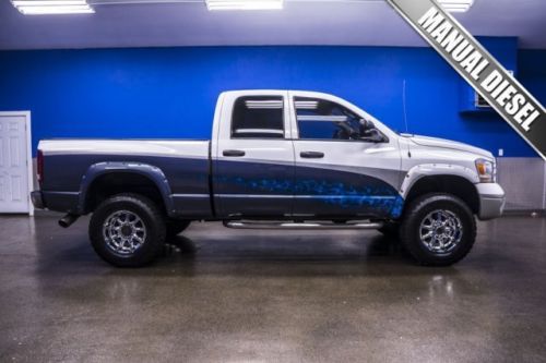 Lifted manual 5.9l cummins diesel bed liner nerf bars leather trailer brk chip