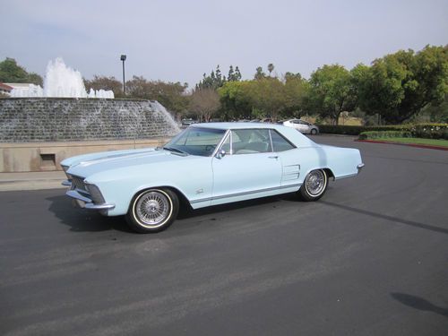 1963 buick riviera powder blue, 2 door, original owners,  85,000 miles