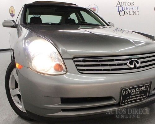 We finance 2004 infiniti g35 sedan 1 owner clean carfax mroof 6cd lthrhtsts hids