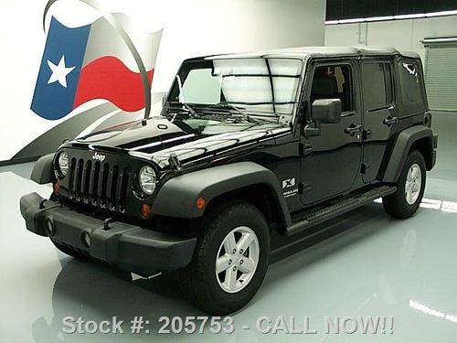 2007 jeep wrangler unlimited x convertible 6 spd 66k mi texas direct auto