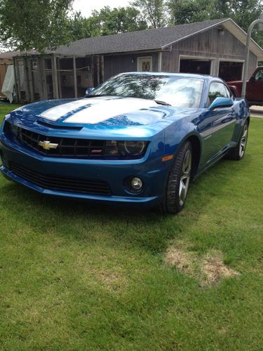 2010 chevrolet camaro ss coupe rs package 6.2l auto-*rare* aqua blue metallic