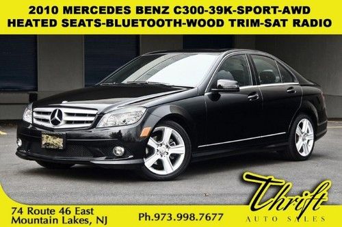 2010 mercedes c300-39k-sport-awd-heated seats-bluetooth-wood trim-sat radio