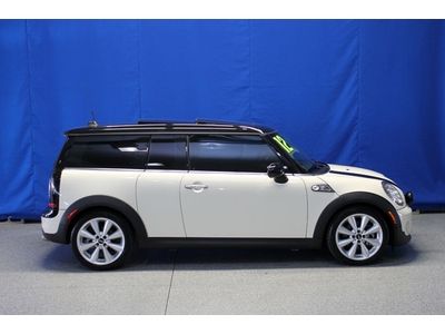 2012 mini cooper clubman s, navigation, dual roof, amb. lighting, 6-speed, 2k mi