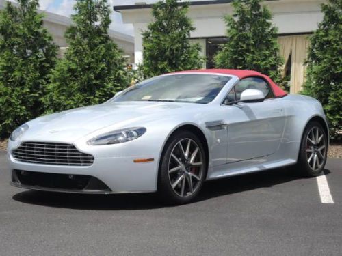 2013 aston martin v8 vantage s roadster - lightning silver / spicy red - manual