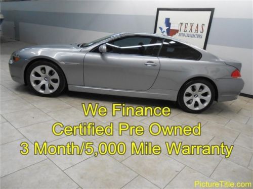 2006 bmw 650 sport sunroof xennon cold pkg certified warranty finance texas