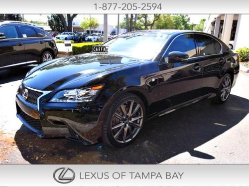 Lexus gs 350 f-sport 20k mi 1 owner clean carfax navi rear cam certified v6 rwd