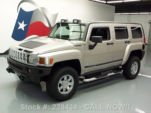 2007 hummer h3 luxury 4x4 htd leather sunroof nav 38k texas direct auto